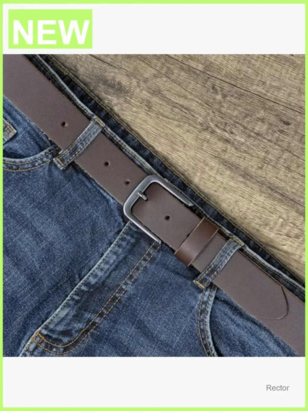 34mm Full Grain Leather Belt - Made in England - Men's Dress & Casual
